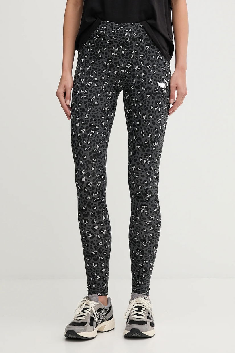 Puma colanți culoarea gri, cu imprimeu, 688085