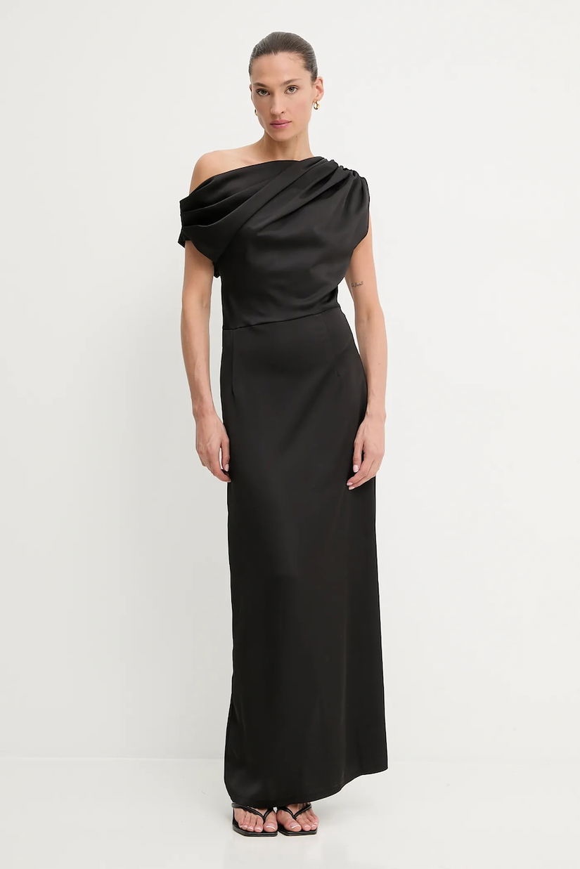 Answear.LAB rochie culoarea negru, maxi, evazati