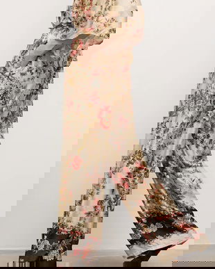 Answear.LAB pantaloni culoarea bej, drept, high waist