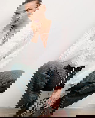 Answear.LAB camasa culoarea alb, regular