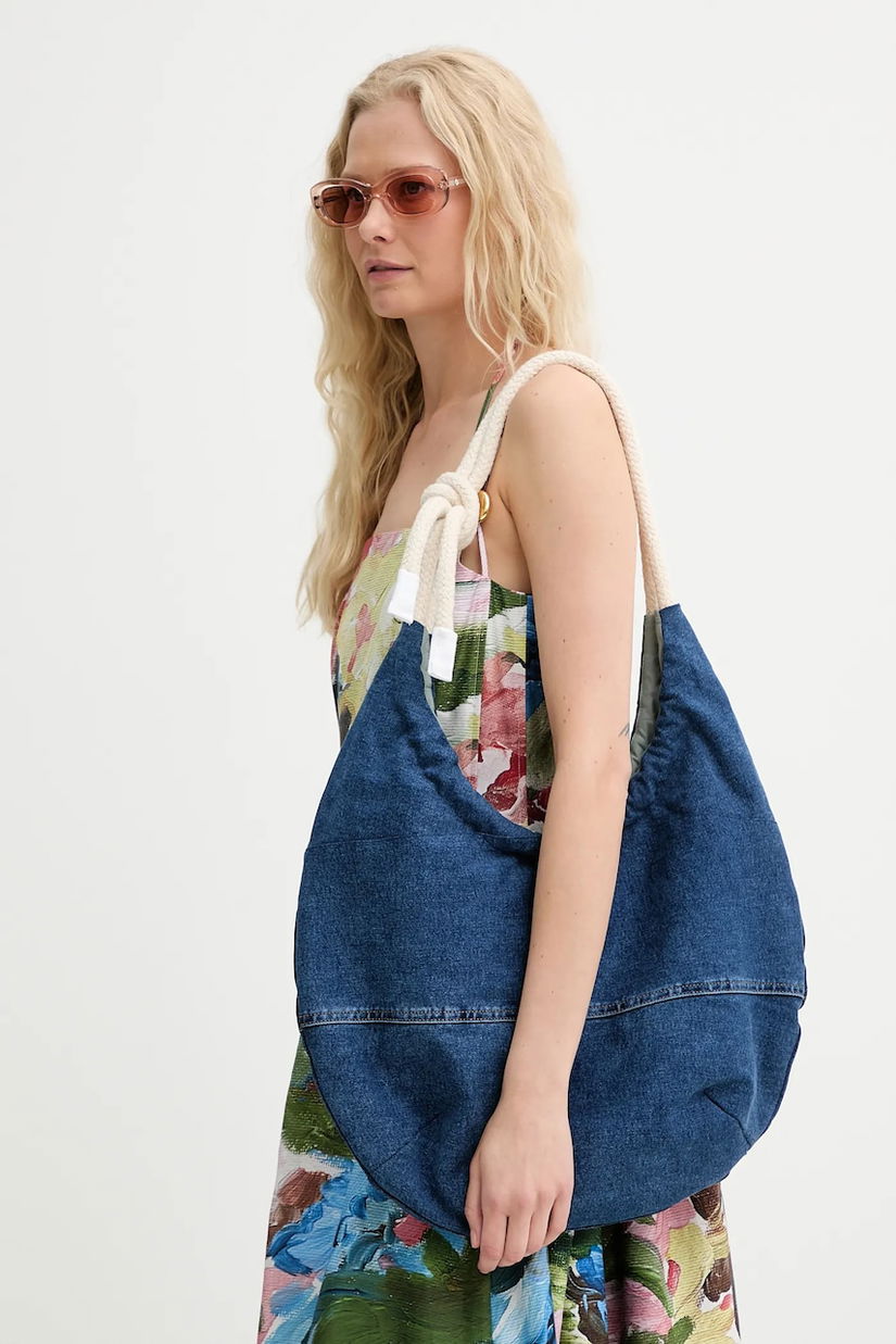 Renewed geantă de bumbac creative upcycling Renewed INTU x Answear
