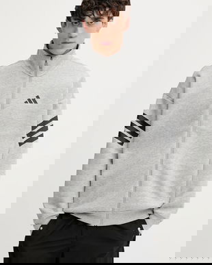 adidas bluză Future Icons culoarea gri, cu imprimeu, JD4886