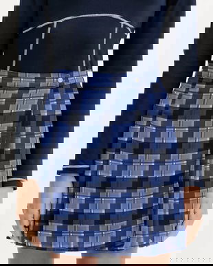 Tommy Jeans fustă culoarea bleumarin, mini, evazați, DW0DW21460