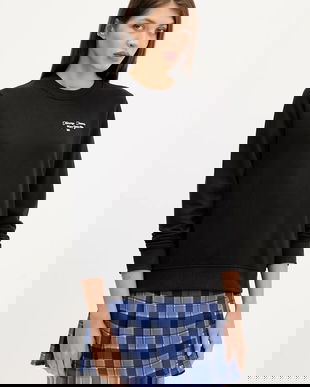 Tommy Jeans hanorac de bumbac culoarea negru, cu imprimeu, DW0DW21960