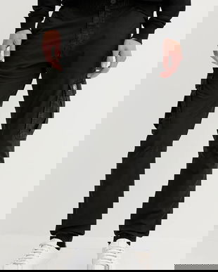 Tommy Jeans pantaloni culoarea negru, cu fason cargo, DM0DM22003