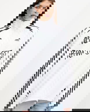 adidas Originals bluză Ovzd Tracktop culoarea alb, cu imprimeu, KE7570