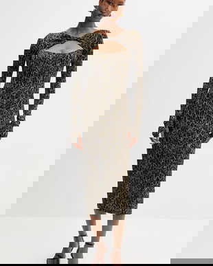 Just Cavalli rochie culoarea maro, mini, mulata, 79PAO935 JS496