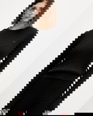 Tommy Jeans pulover de bumbac culoarea negru, light, DW0DW22165