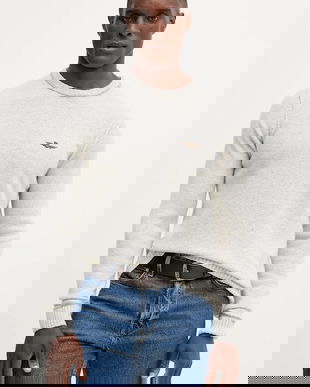 Aeronautica Militare pulover de lână culoarea gri, MA1608UL00924