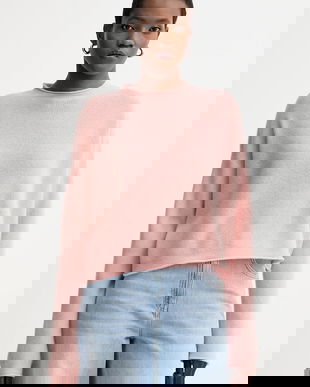 American Vintage pulover de lână culoarea roz, RAX18H