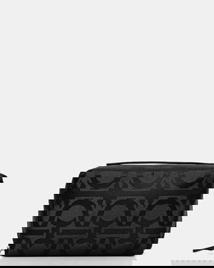 Coccinelle portfard culoarea negru, E5.RN1.95.G2.01