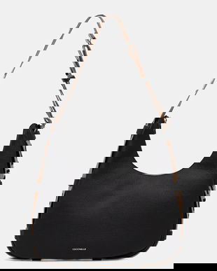 Coccinelle geantă de piele RAQUEL culoarea negru, E1.SQ0.13.01.01