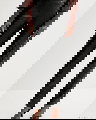 Silvian Heach leggingsi MOYANO culoarea negru, uni, GPA25514LE