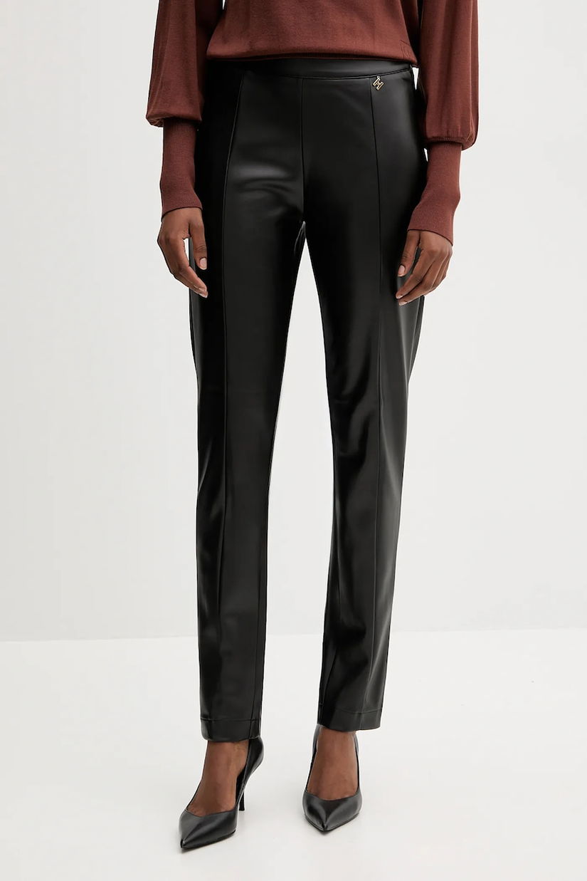 Silvian Heach leggingsi MOYANO culoarea negru, uni, GPA25514LE