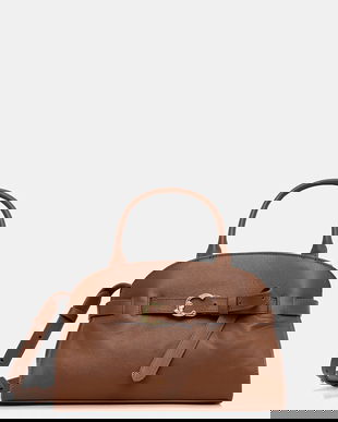 Coccinelle geantă de piele SABINE culoarea negru, E1.TLA.18.02.01