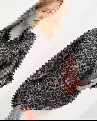 Answear.LAB bluza culoarea gri, modelator