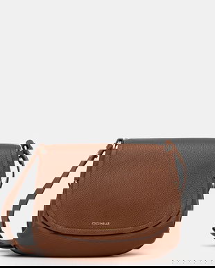 Coccinelle geantă de piele REBEKKA culoarea negru, E1.T95.15.02.01