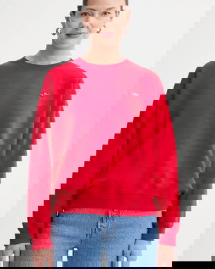 Levi's bluza culoarea rosu, neted, 002AJ