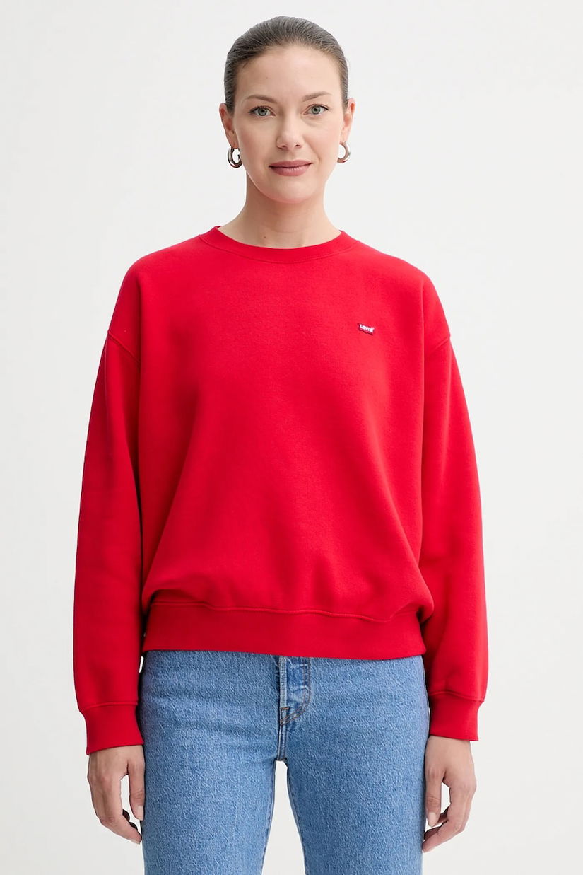 Levi's bluza culoarea rosu, neted, 002AJ