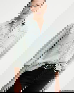 Levi's camasa jeans cu guler clasic, regular, A7244