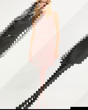 Answear.LAB rochie culoarea maro, mini, evazati