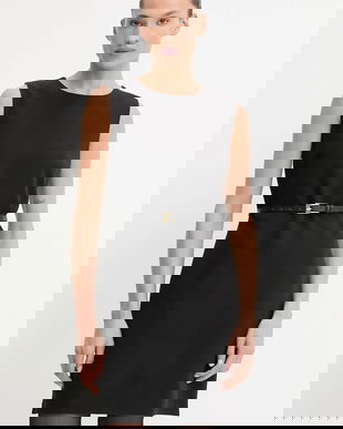 Answear.LAB rochie culoarea negru, mini, evazati