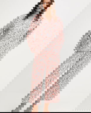 United Colors of Benetton pijama culoarea portocaliu, 4W313P00U