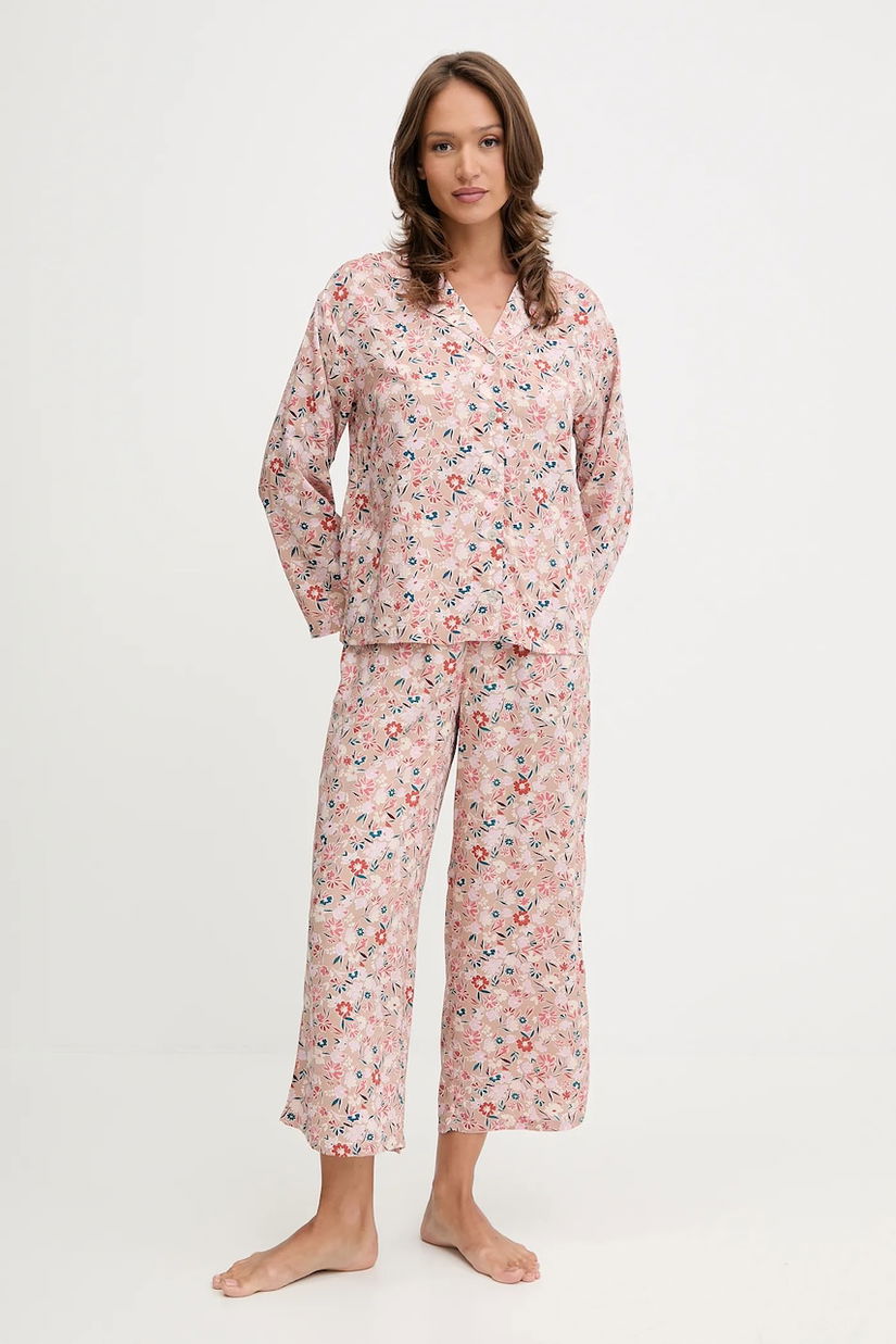 United Colors of Benetton pijama culoarea portocaliu, 4W313P00U