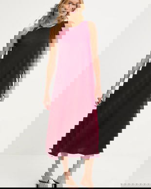 Answear.LAB rochie culoarea bordo, midi, evazati