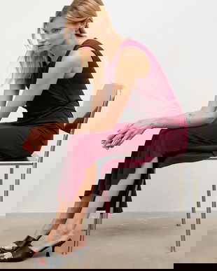 Answear.LAB rochie culoarea bordo, maxi, drept