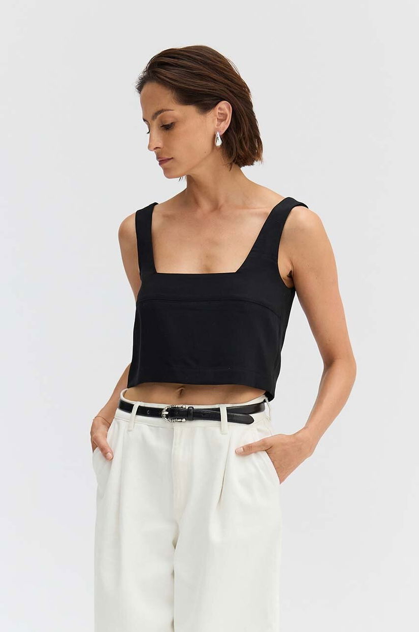 Saint Body bluza femei, culoarea negru, neted, SB.572