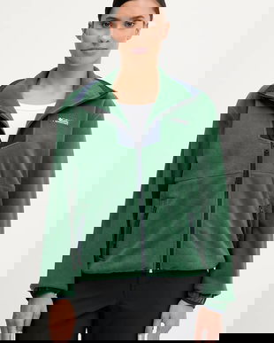 Columbia hanorac Sequoia Grove culoarea turcoaz, cu model, 2085313