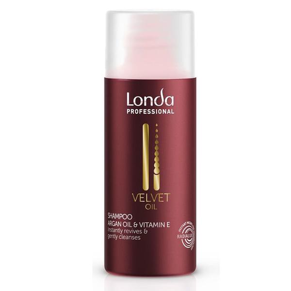 Sampon cu Ulei de Argan - Londa Professional Velvet Oil Shampoo, 50 ml