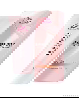 Vopsea Translucida Demipermanenta - Wella Professionals Shinefinity Zero Lift Glaze, nuanta 09/39 Iridescent Gold, 60 ml