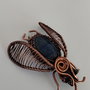 Brosa unicat, brosa din cupru, brosa cu lapis lazuli