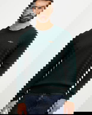 Aeronautica Militare pulover de bumbac culoarea verde, light, MA1611UL00506