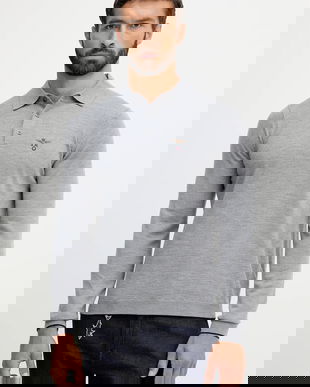 Aeronautica Militare pulover de lână culoarea gri, light, MA1607UL00415