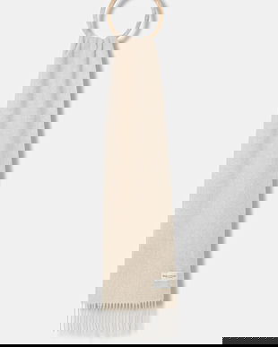 Marc O'Polo eșarfă de lână culoarea bej, uni, 508805102065