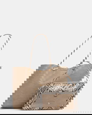 U.S. Polo Assn. poșetă cu două fețe Axtell Reversible culoarea maro, BIU4A8904WVP