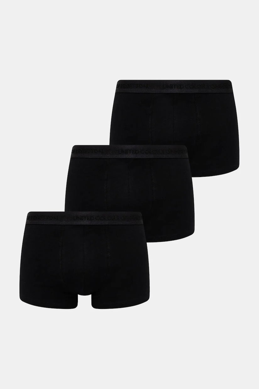 United Colors of Benetton boxeri 3-pack culoarea gri, 3OP82X01E