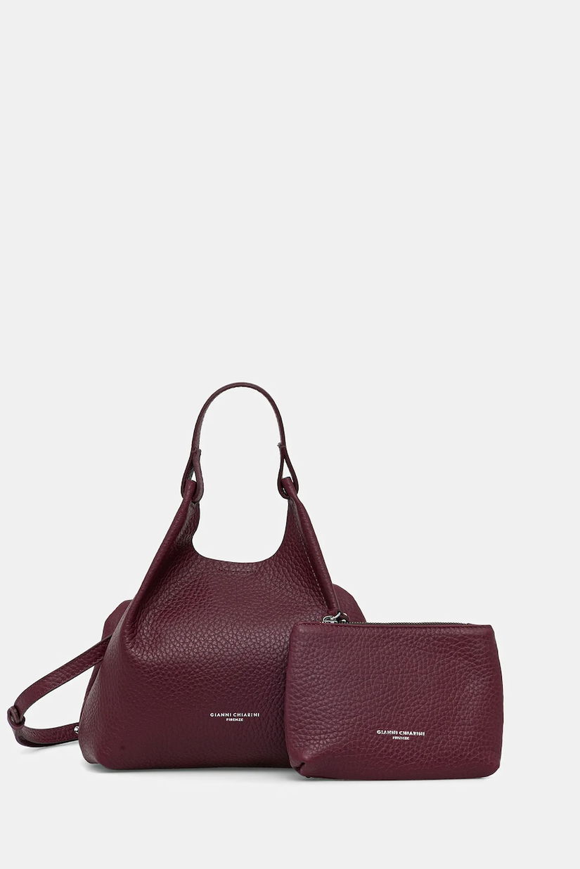 Gianni Chiarini poșetă de piele DUA culoarea argintiu, BS 9719 RNGDBL