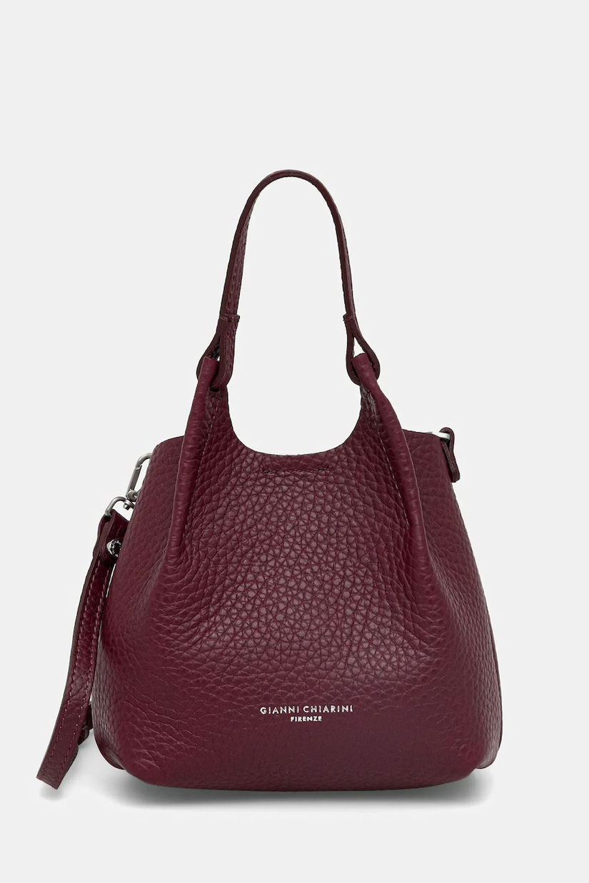 Gianni Chiarini poșetă de piele DUA culoarea argintiu, BS 9718 RNGDBL