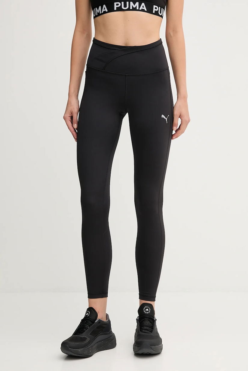 Puma leggins de antrenament culoarea negru, uni, 688144