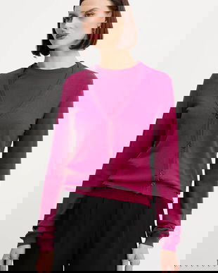 Silvian Heach cardigan LATYA culoarea roz, light, GPA25039CD