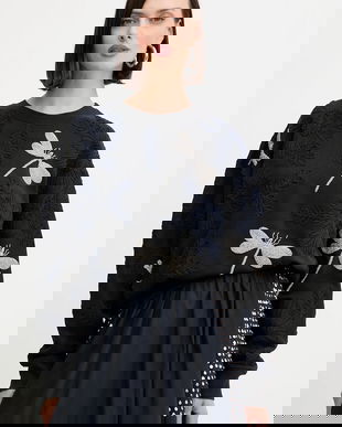 Forte Forte bluză culoarea negru, cu imprimeu, 14041.my.t-shirt