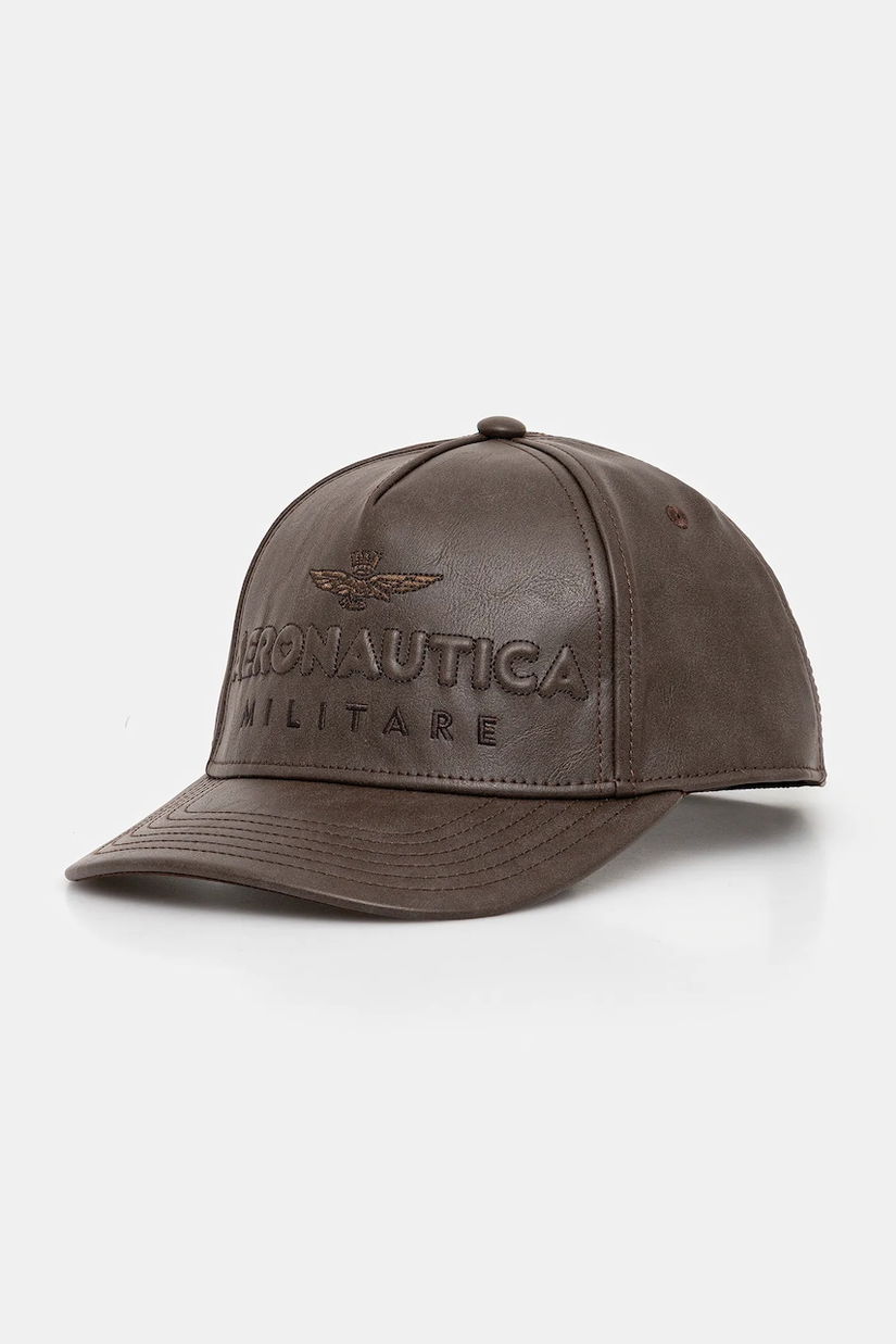 Aeronautica Militare șapcă culoarea maro, HA1191DCT03415