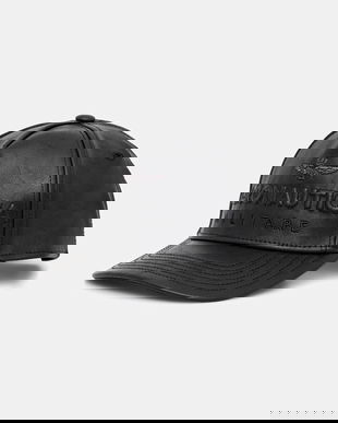 Aeronautica Militare șapcă culoarea negru, HA1191DCT03415