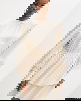 Silvian Heach rochie FAYIUM culoarea bej, mini, evazati, GPA25322VE