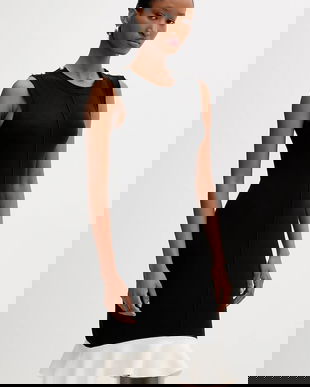 Silvian Heach rochie ESPINOSA culoarea negru, mini, mulata, GPA25136VE