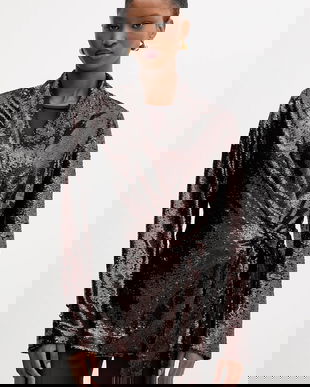 Silvian Heach sacou WERTON culoarea maro, desfacut, GPA25483GC